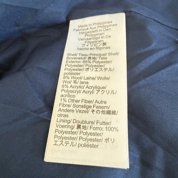 NWT Blue Houndstooth Jacket SZ 14 - Picture 5 of 14